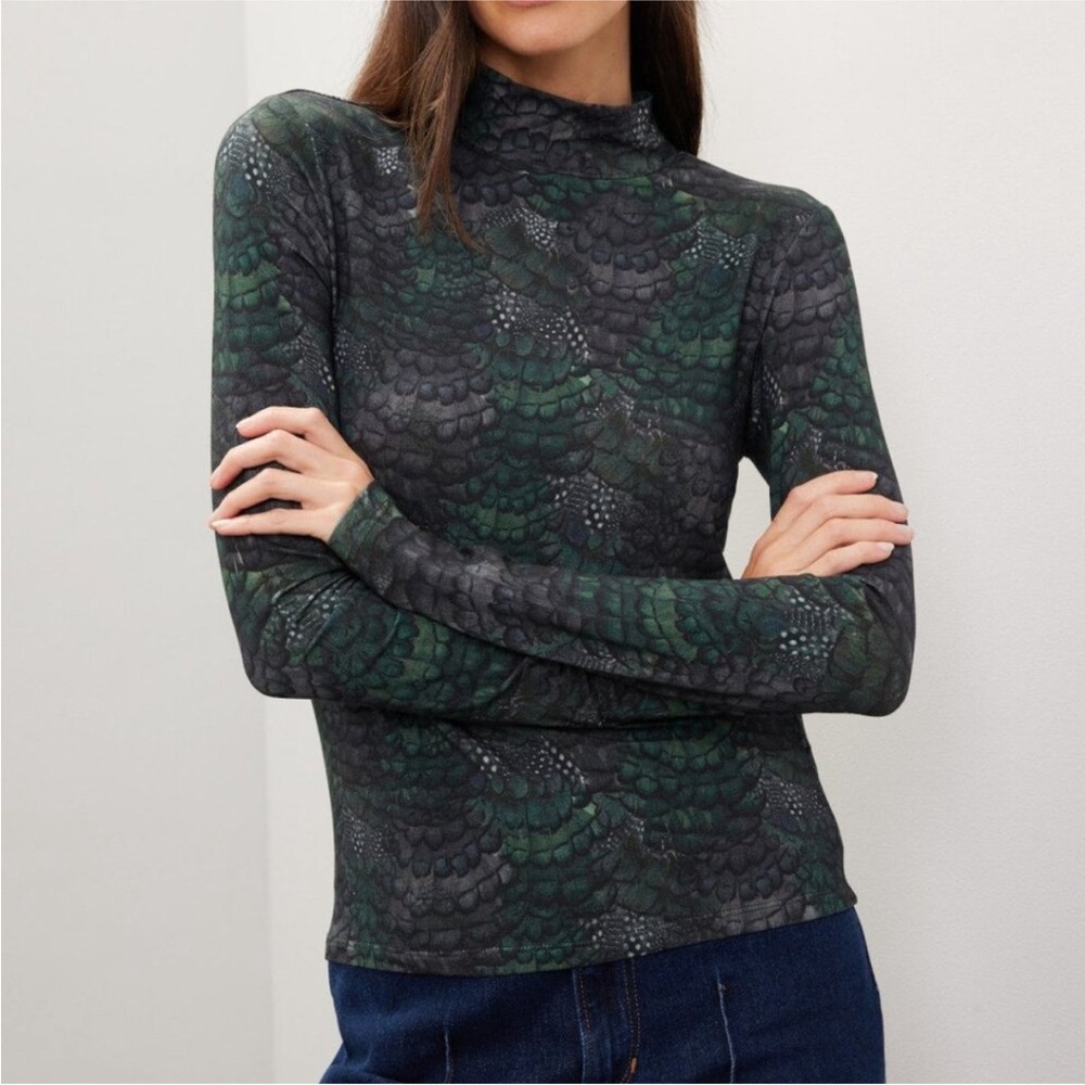 Scotch & Soda Mock Neck T-Shirt, Size: M - Picture 4 of 9
